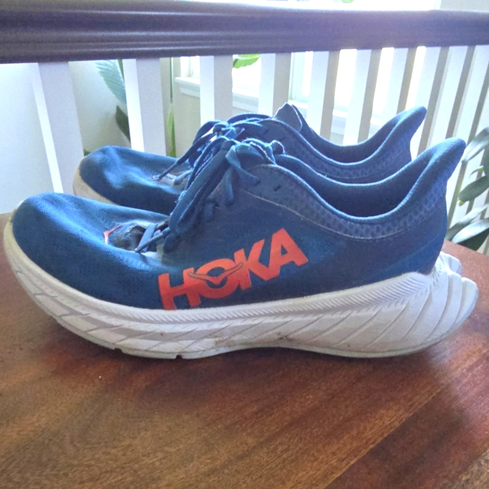 Hoka One One Carbon X 2 Moroccan Blue Hot Coral
